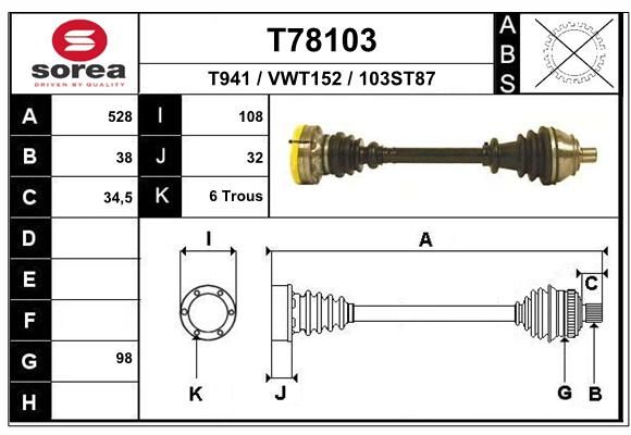 EAI Vetoakseli T78103