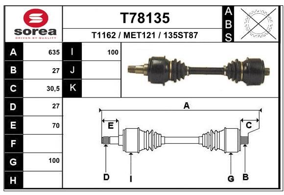 EAI Vetoakseli T78135