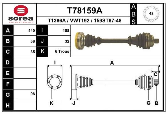 EAI Vetoakseli T78159A