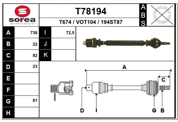 EAI Vetoakseli T78194