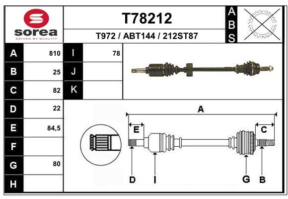 EAI Vetoakseli T78212