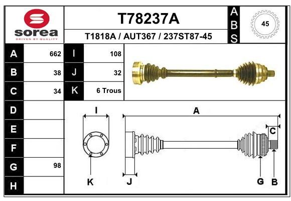 EAI Vetoakseli T78237A