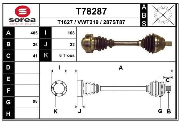 EAI Vetoakseli T78287