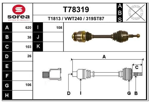 EAI Vetoakseli T78319