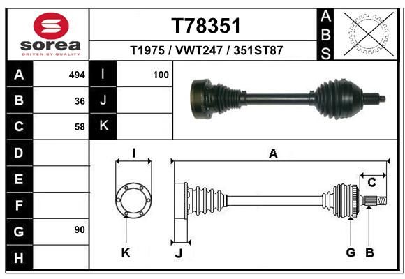 EAI Vetoakseli T78351