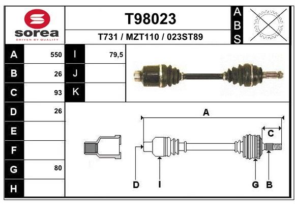 EAI Vetoakseli T98023