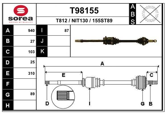 EAI Vetoakseli T98155