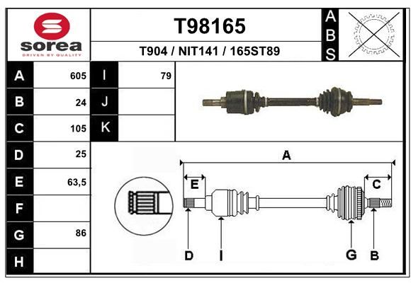 EAI Vetoakseli T98165