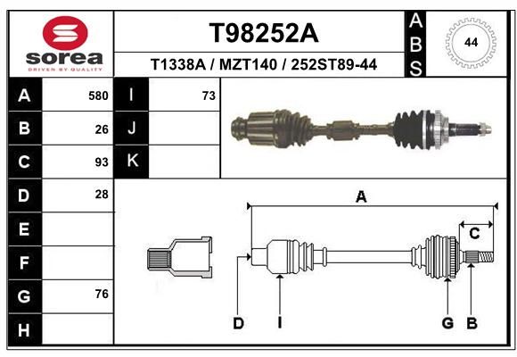 EAI Vetoakseli T98252A