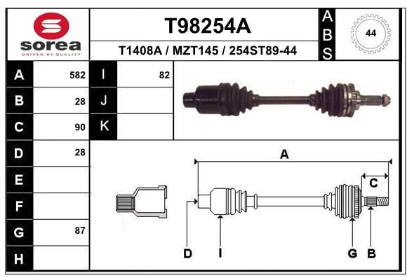 EAI Vetoakseli T98254A