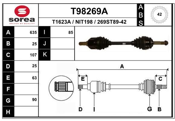 EAI Vetoakseli T98269A