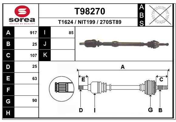 EAI Vetoakseli T98270