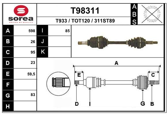 EAI Vetoakseli T98311