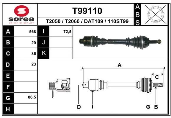 EAI Vetoakseli T99110