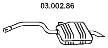 EBERSPÄCHER Takaäänenvaimentaja 03.002.86