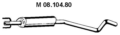 EBERSPÄCHER Keskiäänenvaimentaja 08.104.80