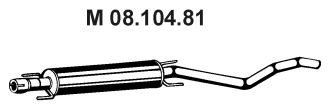 EBERSPÄCHER Keskiäänenvaimentaja 08.104.81