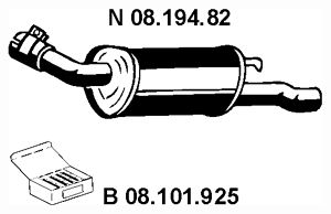 EBERSPÄCHER Takaäänenvaimentaja 08.194.82