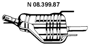 EBERSPÄCHER Takaäänenvaimentaja 08.399.87