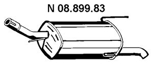 EBERSPÄCHER Takaäänenvaimentaja 08.899.83