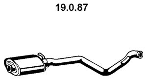 EBERSPÄCHER Keskiäänenvaimentaja 19.0.87