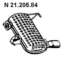 EBERSPÄCHER Takaäänenvaimentaja 21.205.84