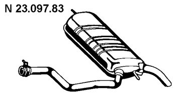 EBERSPÄCHER Takaäänenvaimentaja 23.097.83