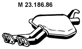 EBERSPÄCHER Keskiäänenvaimentaja 23.186.86