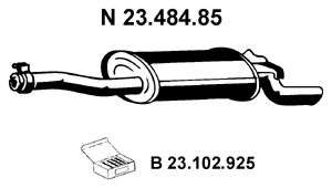 EBERSPÄCHER Takaäänenvaimentaja 23.484.85