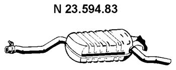 EBERSPÄCHER Takaäänenvaimentaja 23.594.83