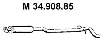 EBERSPÄCHER Keskiäänenvaimentaja 34.908.85