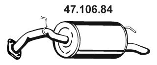 EBERSPÄCHER Takaäänenvaimentaja 47.106.84