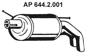 EBERSPÄCHER Takaäänenvaimentaja 644.2.001