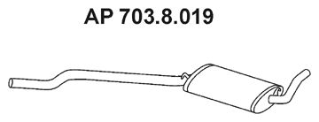 EBERSPÄCHER Keskiäänenvaimentaja 703.8.019