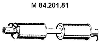 EBERSPÄCHER Keskiäänenvaimentaja 84.201.81