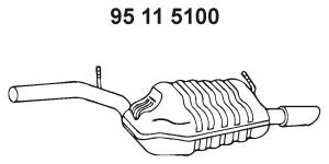 EBERSPÄCHER Takaäänenvaimentaja 95 11 5100