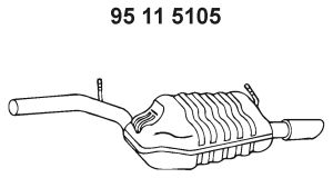 EBERSPÄCHER Takaäänenvaimentaja 95 11 5105