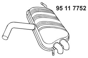 EBERSPÄCHER Takaäänenvaimentaja 95 11 7752