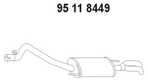 EBERSPÄCHER Takaäänenvaimentaja 95 11 8449