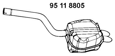 EBERSPÄCHER Takaäänenvaimentaja 95 11 8805