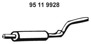 EBERSPÄCHER Keskiäänenvaimentaja 95 11 9928