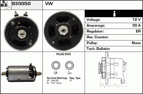 EDR Laturi 930072