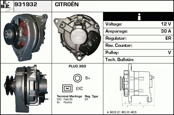 EDR Laturi 932211