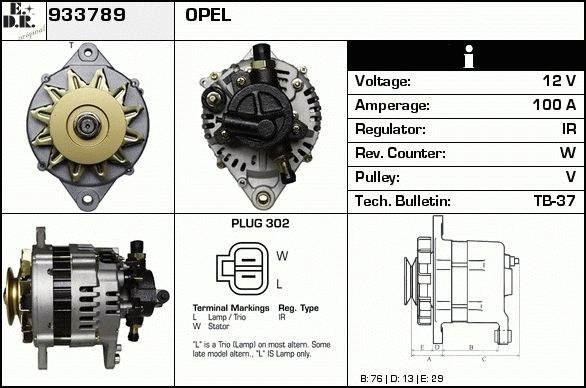 EDR Laturi 933824N