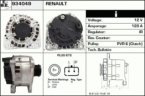 EDR Laturi 934093