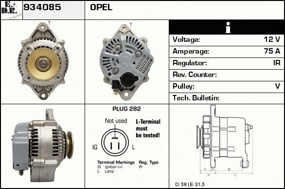 EDR Laturi 934125