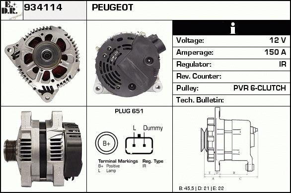 EDR Laturi 934146