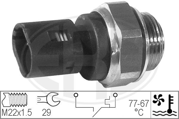 ERA Lämpökytkin, jäähdyttimen puhallin 330270