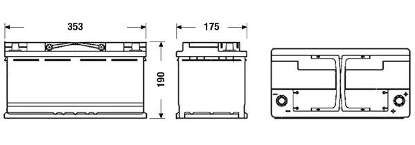 EXIDE Käynnistysakku EK920