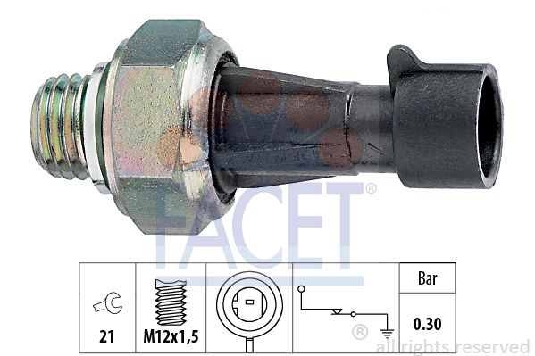 FACET Öljynpainekytkin 7.0097